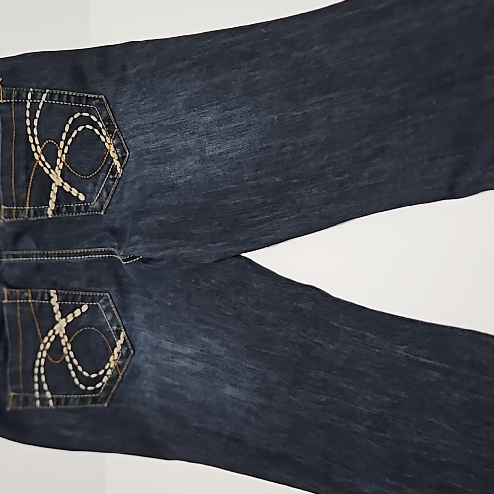 Earl Jean Junior Flare Leg Stretch Mid Rise Jeans Size 5 #W-804